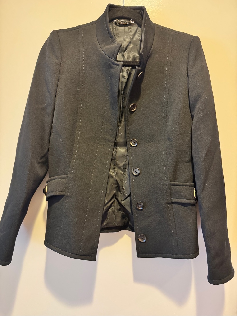 Gucci Vintage 2006 Military Equestrian Black Jacket Coat - Tailored US 6/8